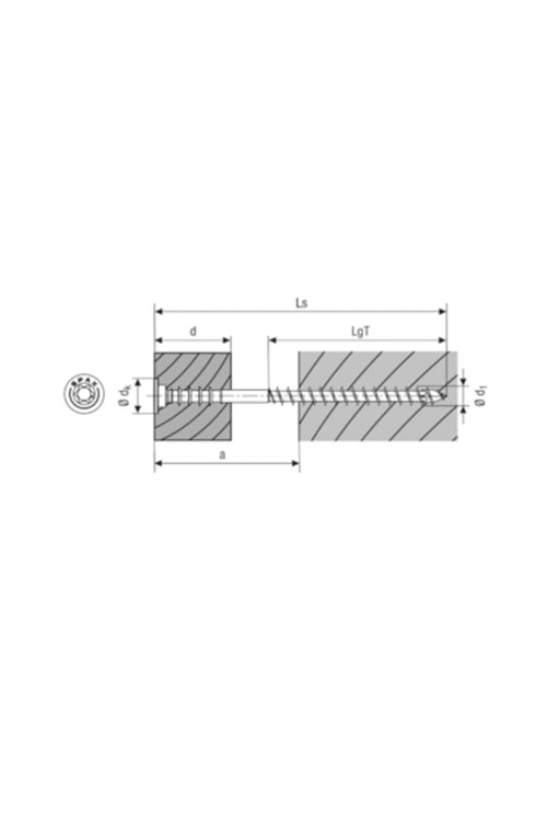 Spax Ayar vidası, 6 x 70mm, 100 Adet, düz başlı, T-STAR plus T30, tespit kanalları, 4KESİCİ, WIROX 