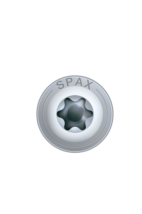 Spax Sunta Vidası, Evrensel Vida, 5 x 60 mm, 500 Adet, Yarım Dişli, Havşa Başlı, T-STAR plus T20, 4KESİCİ UÇlu, WIROX Kaplama