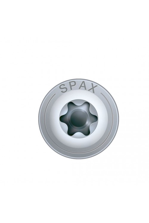 Spax Ahşap Konstrüksiyon Vidası, 8 x 100 mm, 50 Adet, Yarım Dişli, Havşa Başlı, T-STAR plus T40, 4KESİCİ UÇlu, WIROX Kaplama