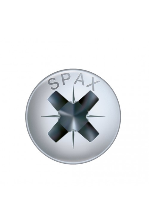 Spax Sunta Vidası, Evrensel Vida, 3,5 x 16 mm, 1.000 Adet, Tam Dişli, Yuvarlak Silindir Başlı, Yıldız Z2, 4KESİCİ UÇlu, WIROX Kaplama