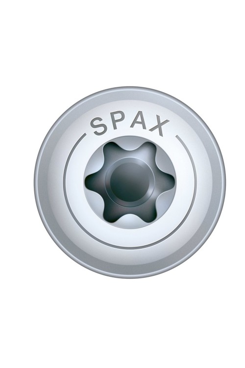 Spax HI.FORCE, 6x40 mm 200 Adet Tam Dişli, Pul Başlı, T-STAR plus, 4KESİCİ UÇlu, WIROX Kaplama, Ø 6 mm Vida Çapı