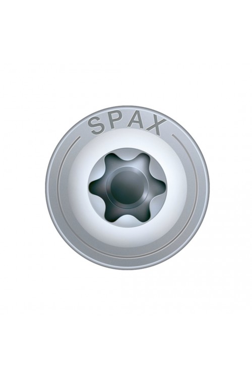Spax HI.FORCE, 8 x 50 mm, 50 Adet, Yarım Dişli, Pul Başlı, T-STAR plus T30, 4KESİCİ UÇlu, WIROX Kaplama