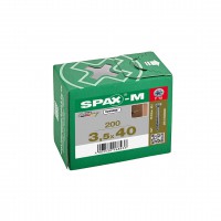 SPAX-M, 3,5 x 40 mm, 200 Adet, Yarım Dişli, Havşa Başlı, T-STAR plus T15, KESİCİ Uçlu, WIROX Kaplama