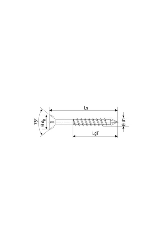 SPAX-M, 4 x 60 mm, 100 Adet, Yarım Dişli, Havşa Başlı, T-STAR plus T20, KESİCİ Uçlu Mdf Vidası , WIROX Kaplama