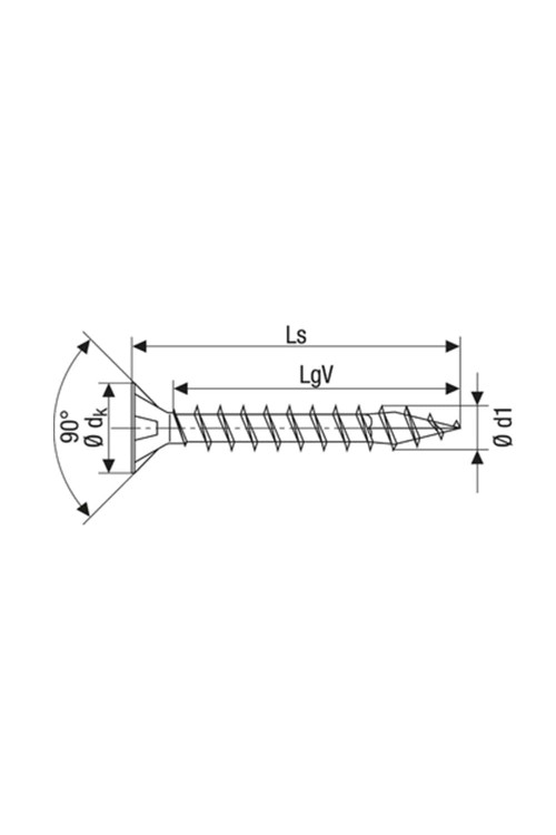 Spax Sunta Vidası, Evrensel Vida,  2 x 12 mm, 1.000 Adet, Tam Dişli, Havşa Başlı, Yıldız Z1, SPAX-S Versiyon, YELLOX Kaplama