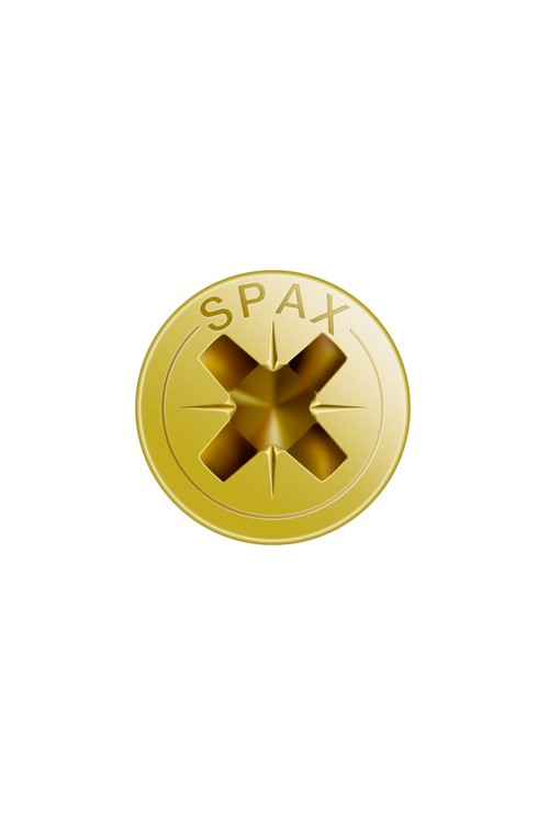 Spax Sunta Vidası, Evrensel Vida,  3 x 25 mm, 1.000 Adet, Tam Dişli, Havşa Başlı, Yıldız Z1, SPAX-S Versiyon, YELLOX Kaplama