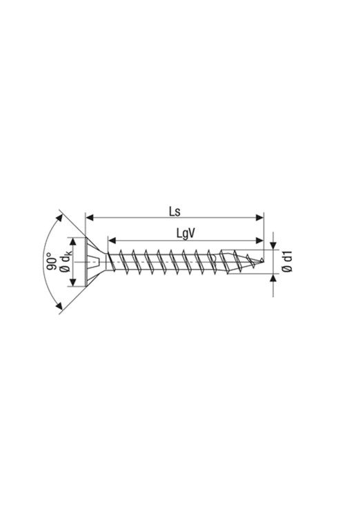 Spax Sunta Vidası, Evrensel Vida, 3,5 x 30 mm, 1.000 Adet, Tam Dişli, Havşa Başlı, Yıldız Z2, 4KESİCİ UÇlu, YELLOX Kaplama 