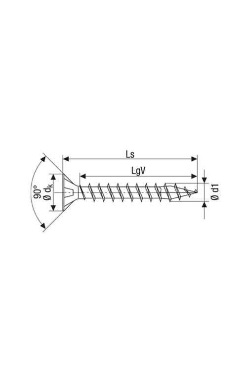 Spax Sunta Vidası, Evrensel Vida, 3,5 x 35 mm, 1.000 Adet, Tam Dişli, Havşa Başlı, Yıldız Z2, 4KESİCİ UÇlu, YELLOX Kaplama