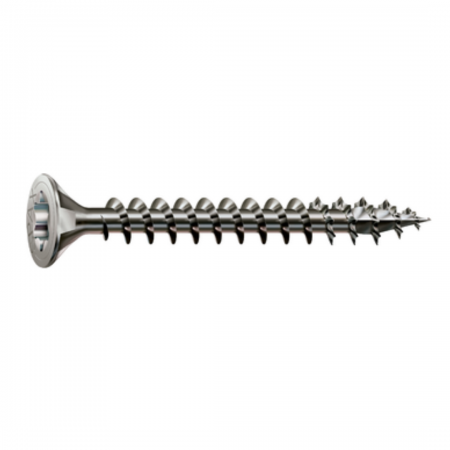 SPAX A2 Paslanmaz Vida, 5 x 40 mm, 200 Adet, Tam Dişli, Havşa Başlı, T-STAR plus T20, 4KESİCİ UÇlu, A2 Paslanmaz