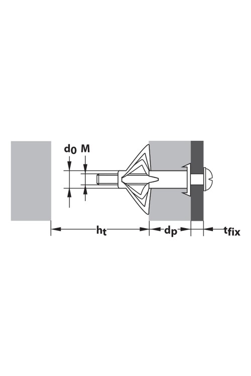 TOX - ACROBAT M4 X 38 METAL BOŞLUK DÜBELİ ( 50 ADET )