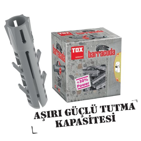 TOX - BARRACUDA 6/30 KANATLI DÜBEL ( 100 ADET )