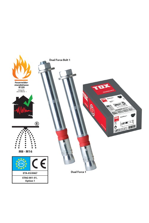 TOX - DUAL FORCE 12/30 ÇELİK AĞIR YÜK  DÜBELİ