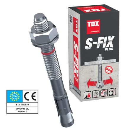 TOX - S FİX PLUS M10 X 80 KLİPSLİ ÇELİK DÜBEL