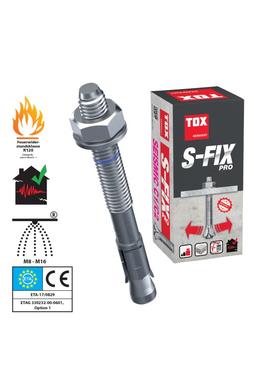 TOX - S FİX PRO  M10 X 90 KLİPSLİ ÇELİK DÜBEL