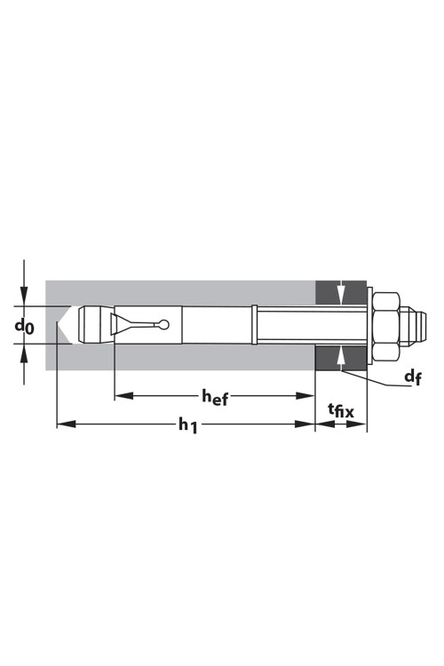 TOX - S FİX PRO  M12 X 150 KLİPSLİ ÇELİK DÜBEL