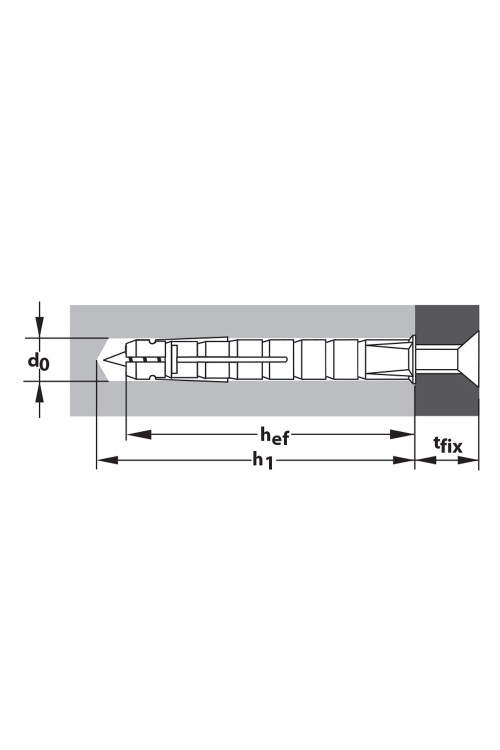 TOX - İMPACT M10 X 40 ÇAKMALI ÇELİK DÜBEL ( 50 ADET )