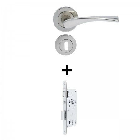 Bravo Rozetli Oda Kapı Kolu Nikel Sesiz Gömme Kilit 1 Kapılık Takım Nikel Kapı Kilidi 40mm Bravo Rozetli Oda Kapı Kolu Nikel Sesiz Gömme Kilit 1 Kapılık Takım Nikel Kapı Kilidi 40mm