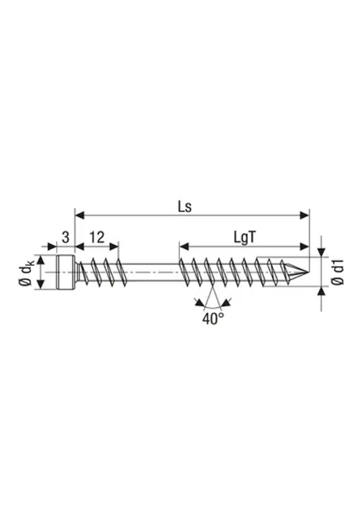 Spax Ahşap Teras Vidası, 5 x 70 mm, 100 Adet, Sabitleyici Dişli, Silindir Başlı, T-STAR plus T25, KESİCİ Uçlu, A2 Paslanmaz